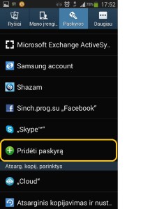 Android prideti paskyra.jpg